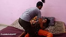 Indian Sexy Skinny Girlfriend Seduced By Boyfriend After College