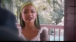 Small asian teen fucks tutor for payment