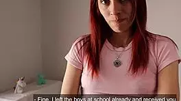 Babysitter Delivers Sloppy Blowjob And Fucks Boss