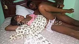 Ebony Couple Enjoys Morning Hardcore Fuck