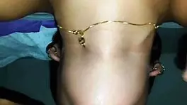 young girl eagerly takes on swallowing challenge