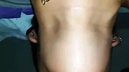 young girl eagerly takes on swallowing challenge