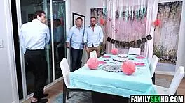 Roxie Sinner in graduation gangbang!