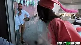 Roxie Sinner in graduation gangbang!