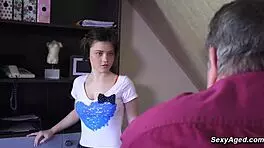 ukrainian young woman meets older man
