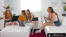 Gia Derza's Hardcore Lesbian Foursome