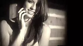 Gorgeous teen model with big natural tits undressing striptease softcore