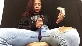 Ebony Thot Toys Pussy Asshole