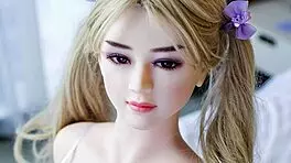 Blond teen 18+ store titter sexdukke stram røv anal 😍