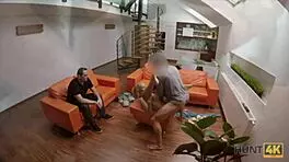 hunt4k dulce venganza delante de su novio