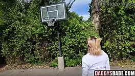Blonde Young Playing Basketball And Hardcore Fucking Older Man Pov
