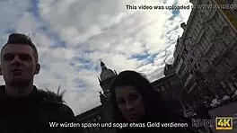 Full-Breasted Brunette Jocelyne Z Surrenders to Cash-Fueled Passion