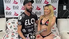 Colombian young woman in casting interview