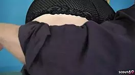 chubby bbw goth girl seduces old man for casting fuck