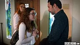 sweet big tits teen 18+ student leana lovings seduces college administrator fuck