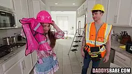 naughty step daughter getting punished