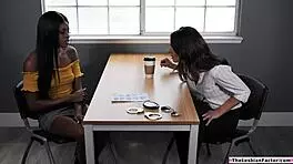 Thelesbianfactor Com - Ebony Lesbian Pussy Licking Busty Milf