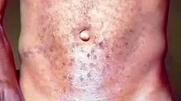 Lonely african man touches his cock and ass after dancing naked