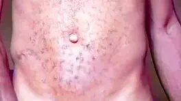 Lonely african man touches his cock and ass after dancing naked