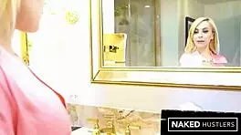 petite blonde russian pleasures thick dark dick