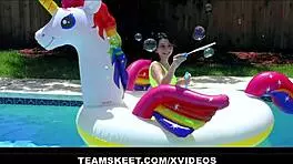 Exxxtrasmall Tiny Chick Riley Jean Wants Real Big Dick Instead of Dildo