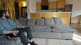 Is the husband watching his wife get a breeding creampie in this threesome?