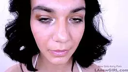 Shy brunette gets fucked hard in audition!