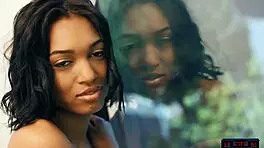 Amazing Ebony Teen Undresses