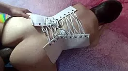 Intense Deep Anal Double Penetration of Rented Latina Wife