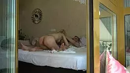 Old man has sex in bed with young woman 😍