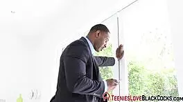 brunette teen rides bbc