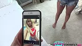 Covering madelyn monroe in my cum