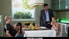 group of milfs playing foosball and enjoying freeuse sex