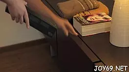 Babe fingering her wet pussy solo with dildo 😈