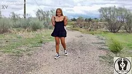 Big Ass Tits Out Ebony Walking Upskirt Sneakers Converse
