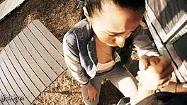 cheating tourist sucks cock for help