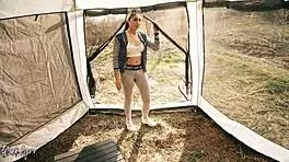 cheating tourist sucks cock for help