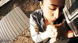 cheating tourist sucks cock for help