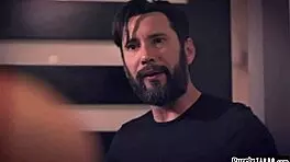 Big Tit Brunette Discovers Old Creepers Secret During Deepthroat 😏