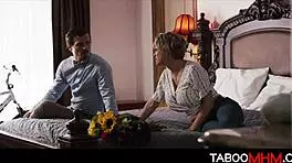 Young stepson can taste a real mature woman