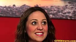 Clothed Stepmom and Teen Wank Hard Dick Together