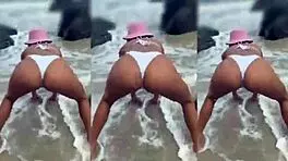 trio of cute teen girls licking pussies and kissing in wet lesbian party