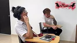 Naughty school-girl, are you fucking your classmate?