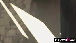 Victoria antoinette intensely reveals ebony teen's black pussy, ripping clothes and undressing