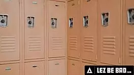 Lez Be Bad - Rival Cheerleaders Coco Lovelock & Pixie Small 18+s Fake Feud Leads To Rough Sex In Class