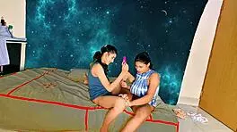 intense emotions surge in wild threesome with eager young women craving every thrust