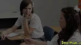 Uniformed Teenager Blowing