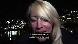 Fit Blonde Milf Sandy Hooks Up Roughly on Public Date