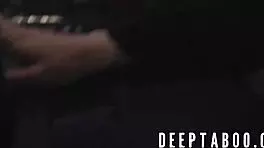 Naughty teen licks goth milf pussy while getting fucked by big cock