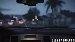 Naughty teen licks goth milf pussy while getting fucked by big cock